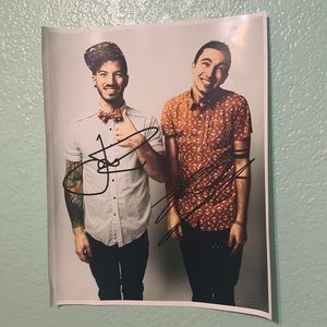 Twenty One Pilots signed poster